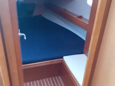 Cabin on Beta , a Bavaria 43 Cruiser sailboat at Municipal Unit of Lefkada, Greece
