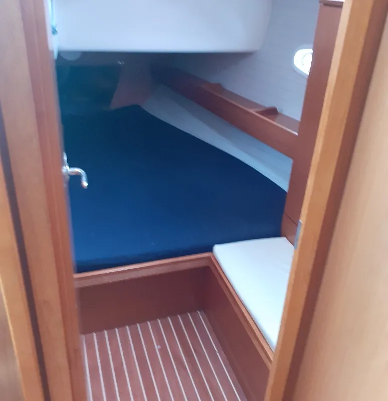 Cabin on Beta , a Bavaria 43 Cruiser sailboat at Municipal Unit of Lefkada, Greece
