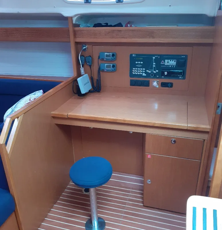 Salon of Beta , a Bavaria 43 Cruiser sailboat at Municipal Unit of Lefkada, Greece