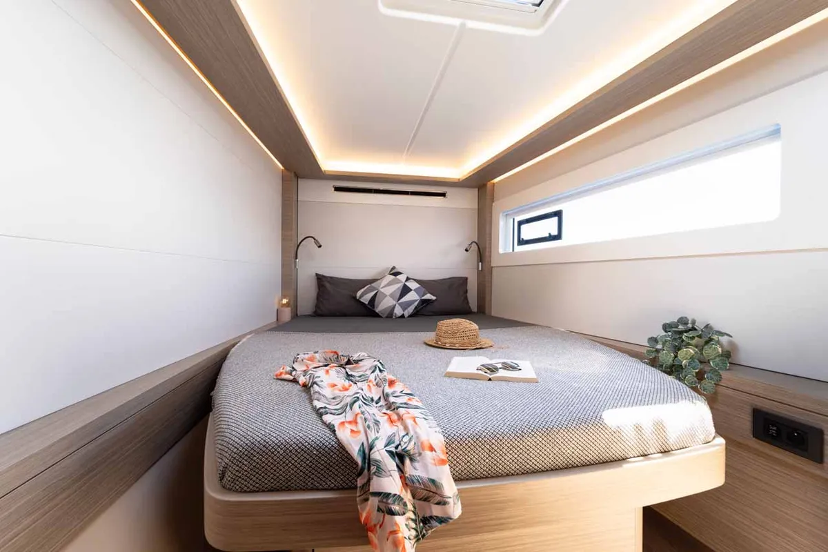 Cabin on Mare Luna, a Lagoon 46 catamaran at Grad Šibenik, Croatia