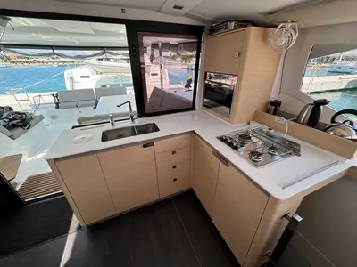Galley of Bonita, a Fountaine Pajot Isla 40 catamaran at Općina Sukošan, Croatia