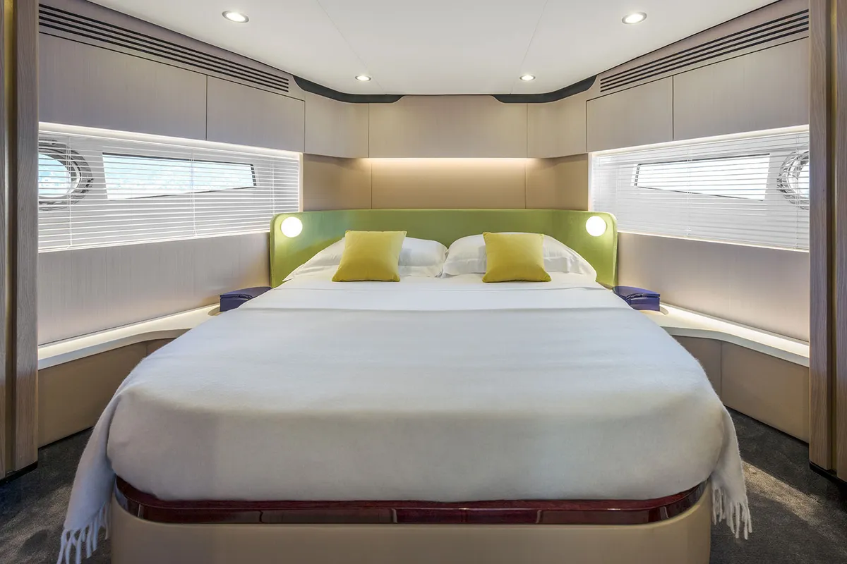 Cabin on ALUMINIA, a Azimut 60 motorboat at Grad Kaštela, Croatia