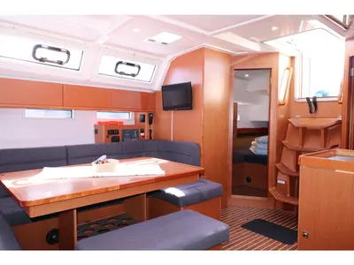 Salon of Ocean Breeze, a Bavaria 46 sailboat at Yerseke, Netherlands