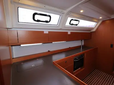 Galley of Ocean Breeze, a Bavaria 46 sailboat at Yerseke, Netherlands