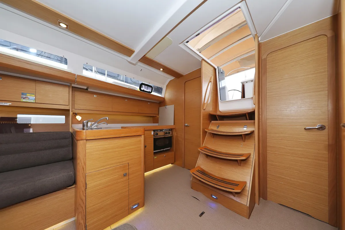 Galley of Family Office, a Dufour 412 GL sailboat at Općina Sukošan, Croatia