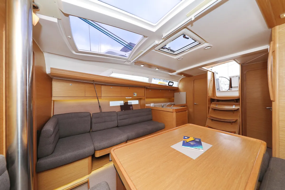 Salon of Family Office, a Dufour 412 GL sailboat at Općina Sukošan, Croatia
