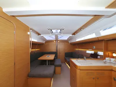 Salon of Family Office, a Dufour 412 GL sailboat at Općina Sukošan, Croatia