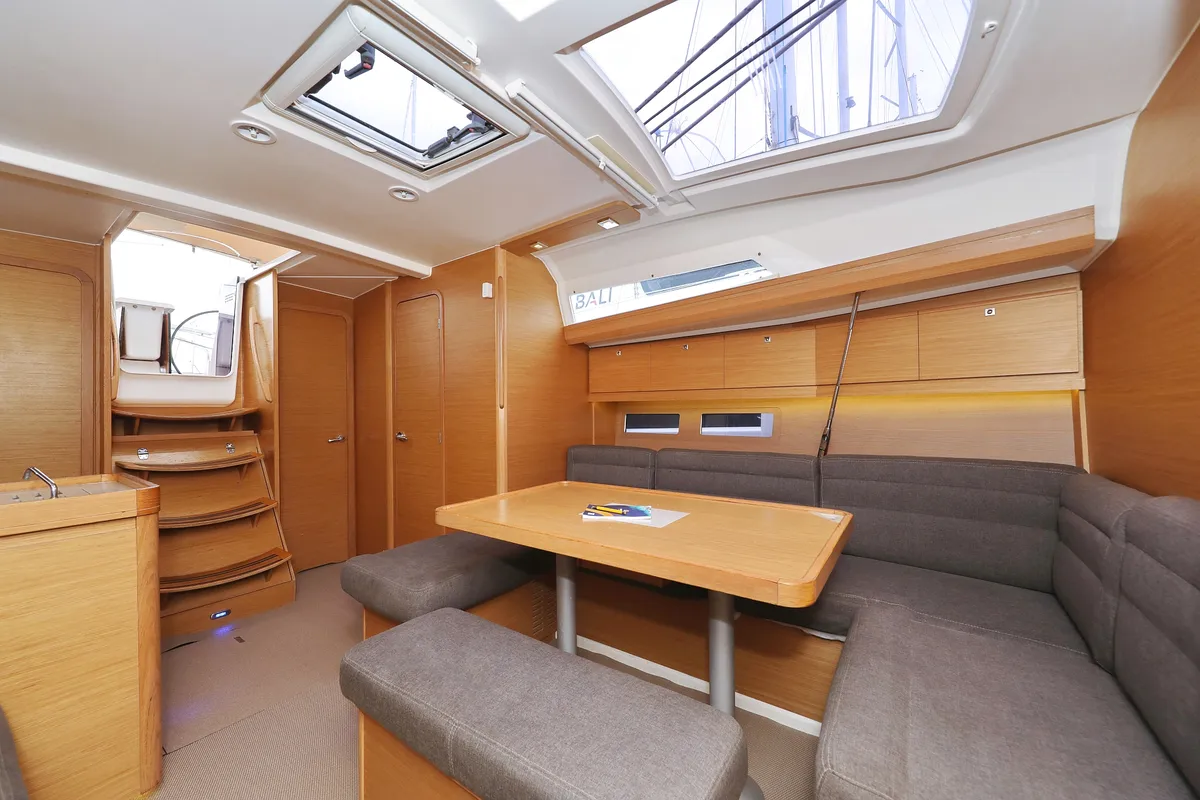 Salon of Family Office, a Dufour 412 GL sailboat at Općina Sukošan, Croatia