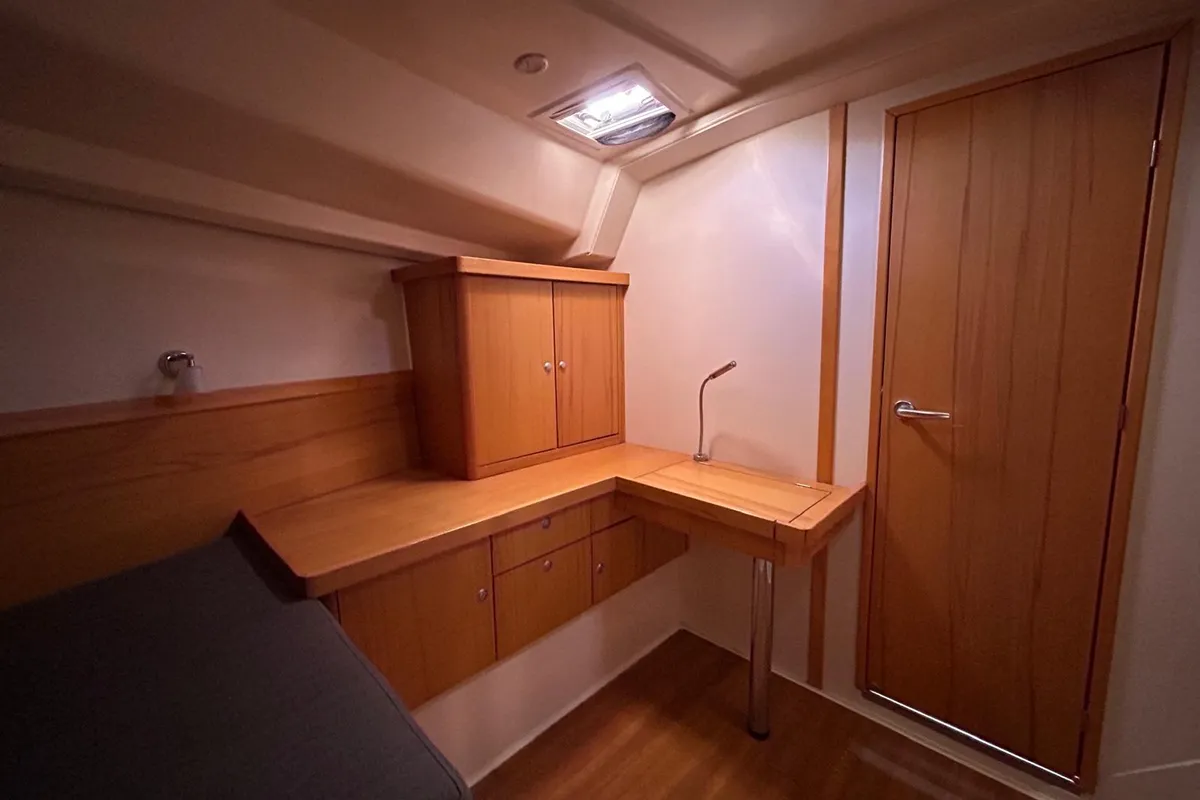 Cabin on Mara, a Hanse 400 sailboat at Seget Donji, Croatia