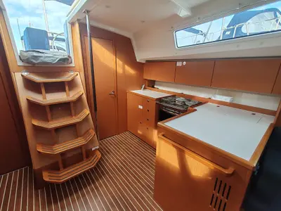 Galley of Seaduction, a Bavaria C42 sailboat at Općina Pakoštane, Croatia