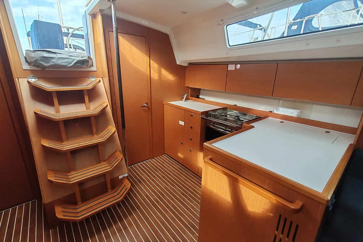 Galley of Seaduction, a Bavaria C42 sailboat at Općina Pakoštane, Croatia