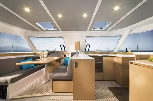Salon of Nautitech 40 Open, a catamaran at Mai Khao, Thailand