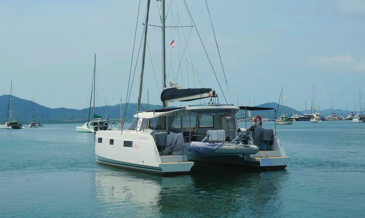 Exterior view of Nautitech 40 Open, a catamaran at Mai Khao, Thailand