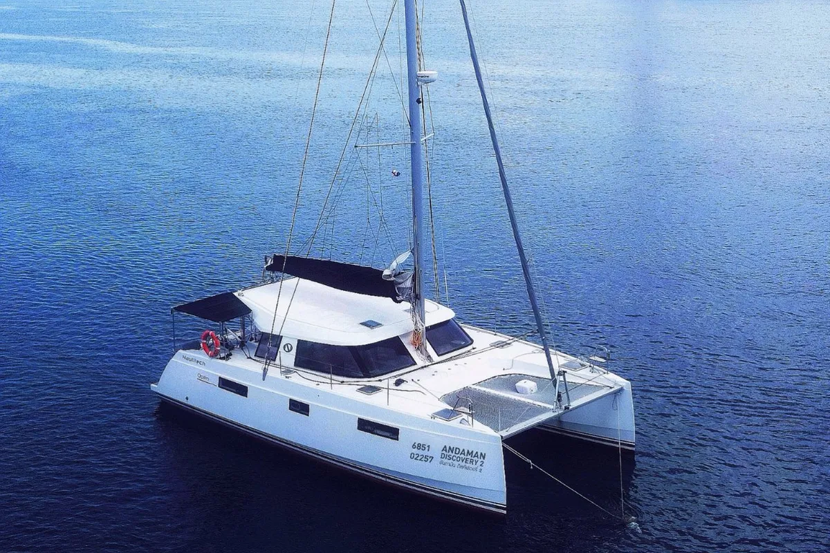 Exterior view of Nautitech 40 Open, a catamaran at Mai Khao, Thailand