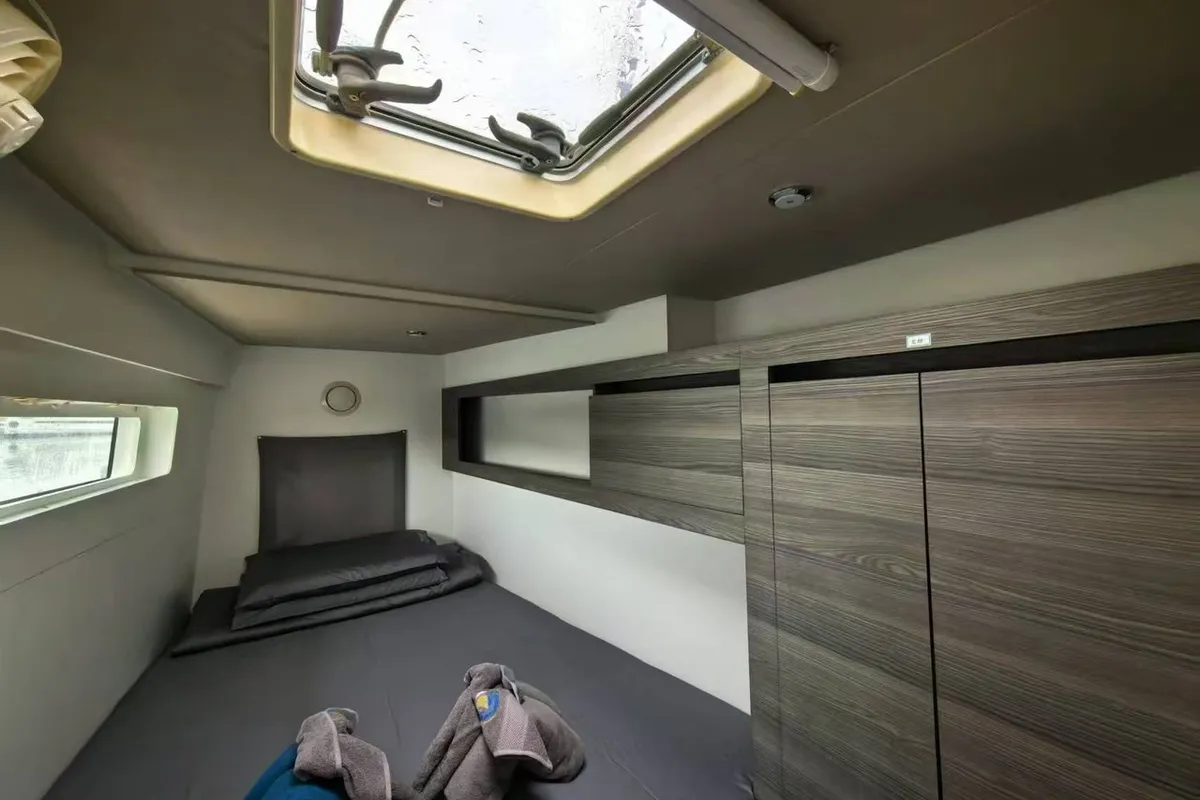 Cabin on Nautitech 40 Open, a catamaran at Mai Khao, Thailand