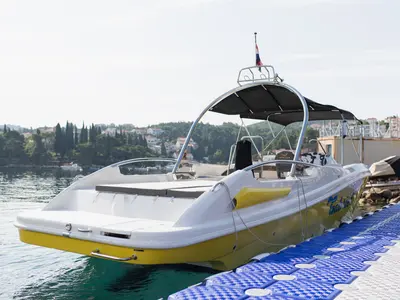 Deck of Comfort, a Gulet Motorboat motorboat at Dubrovnik, Croatia