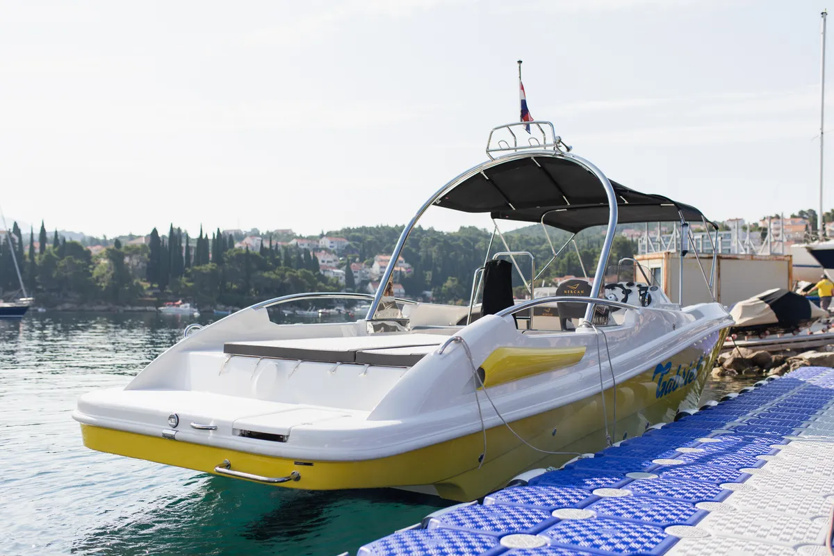 Deck of Comfort, a Gulet Motorboat motorboat at Dubrovnik, Croatia