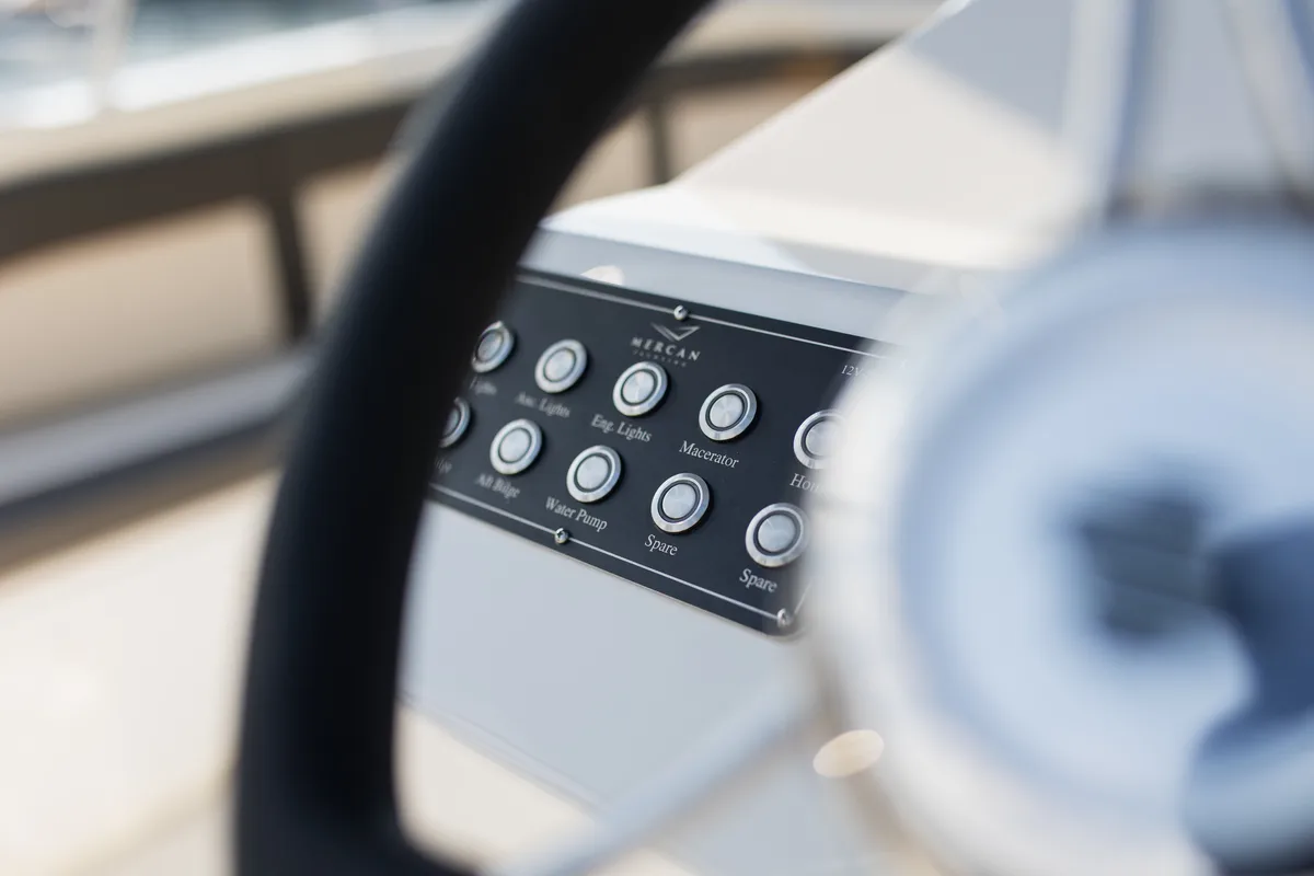 Cockpit of Comfort, a Gulet Motorboat motorboat at Dubrovnik, Croatia