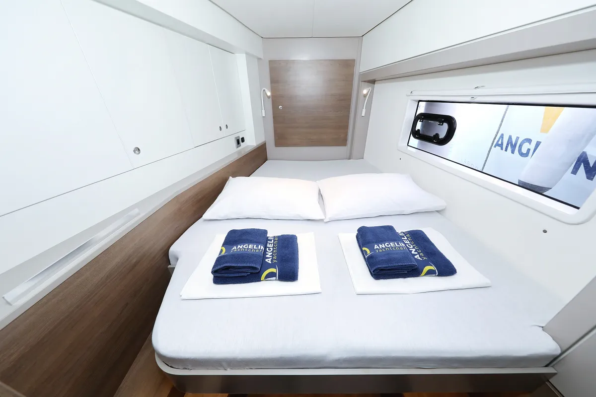 Cabin on Air Space, a Bali 4.2 catamaran at Grad Vodice, Croatia