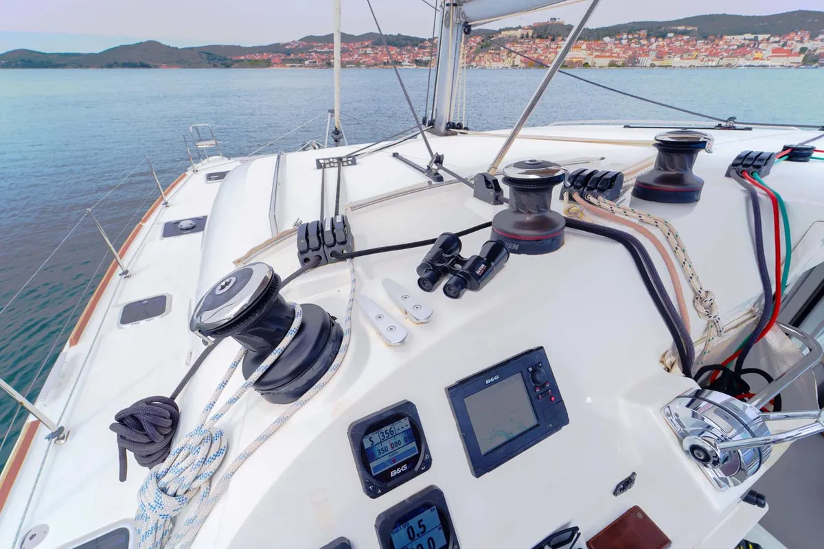 Secret of Life, a Lagoon 400 S2 catamaran at Grad Šibenik, Croatia