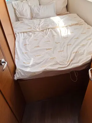 Cabin on Princess Anja, a Jeanneau Sun Odyssey 380 sailboat at Grad Pula, Croatia