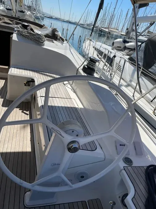 Prince John, a Bavaria Cruiser 51 sailboat at Kos, Greece