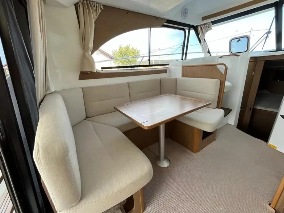 Salon of Antares 32 Fly, a Beneteau Antares 32 motorboat at Grad Trogir, Croatia