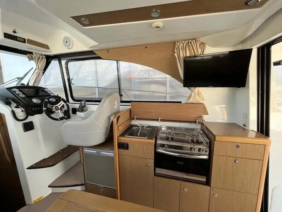 Galley of Antares 32 Fly, a Beneteau Antares 32 motorboat at Grad Trogir, Croatia