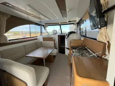 Salon of Antares 32 Fly, a Beneteau Antares 32 motorboat at Grad Trogir, Croatia