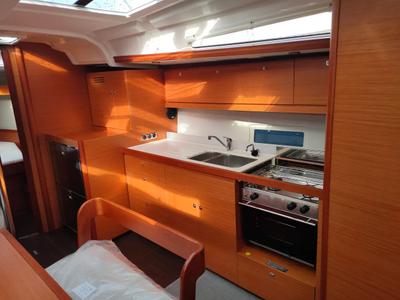 Galley of Malime, a Dufour 430 GL sailboat at Procida, Italy