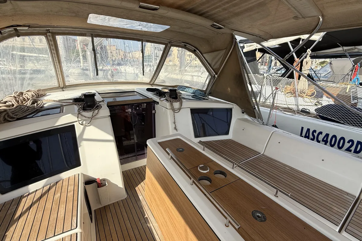 Malime, a Dufour 430 GL sailboat at Procida, Italy