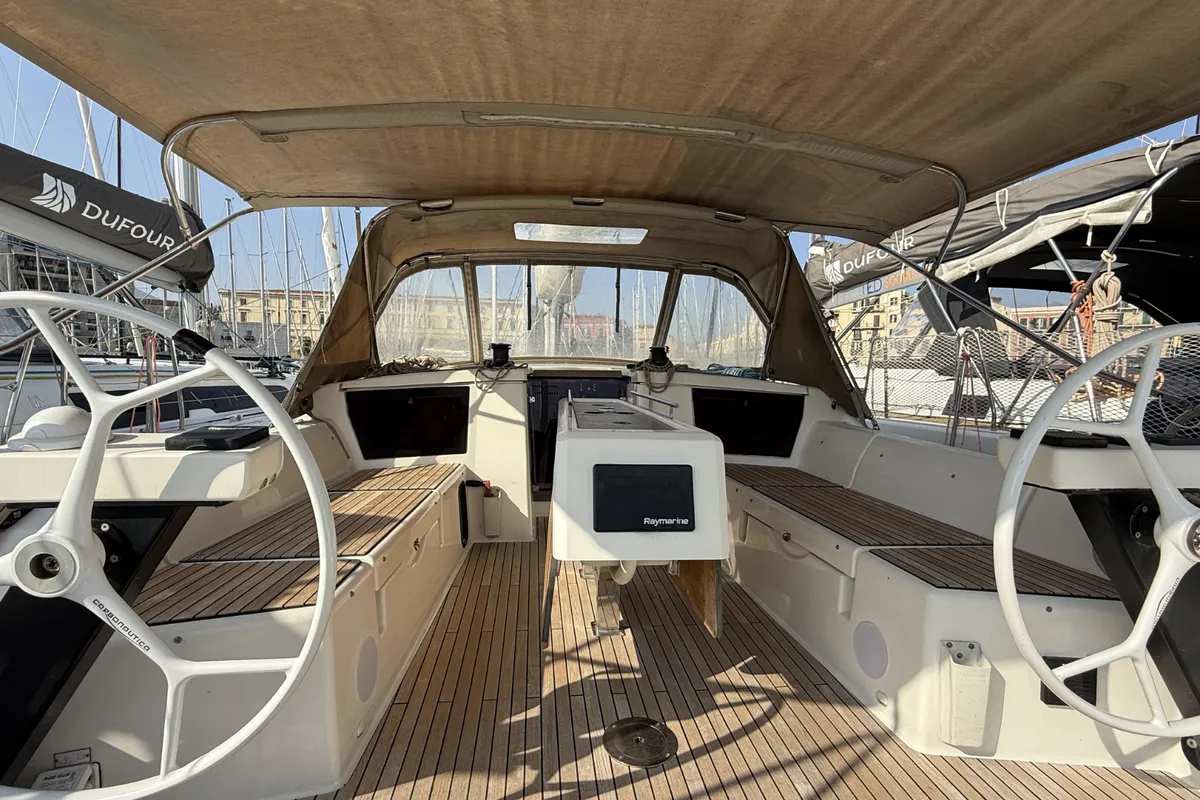 Malime, a Dufour 430 GL sailboat at Procida, Italy