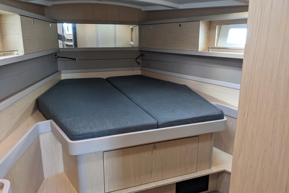 Cabin on Spindrift, a Beneteau Oceanis 45 sailboat at Road Town, British Virgin Islands