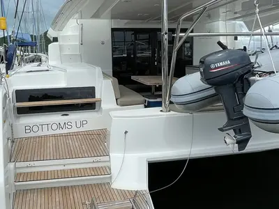 Deck of Bottoms up_X, a Lagoon 50 catamaran at Road Town, British Virgin Islands