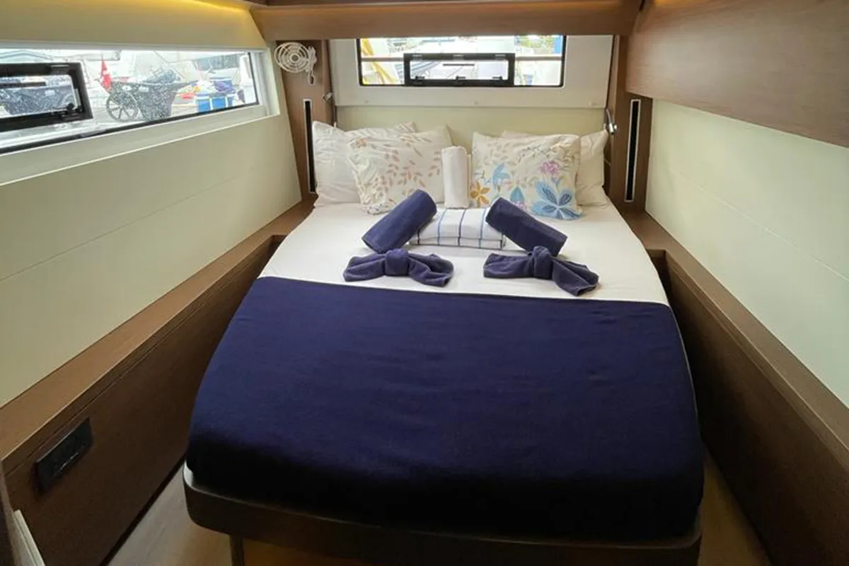 Cabin on Bottoms up_X, a Lagoon 50 catamaran at Road Town, British Virgin Islands