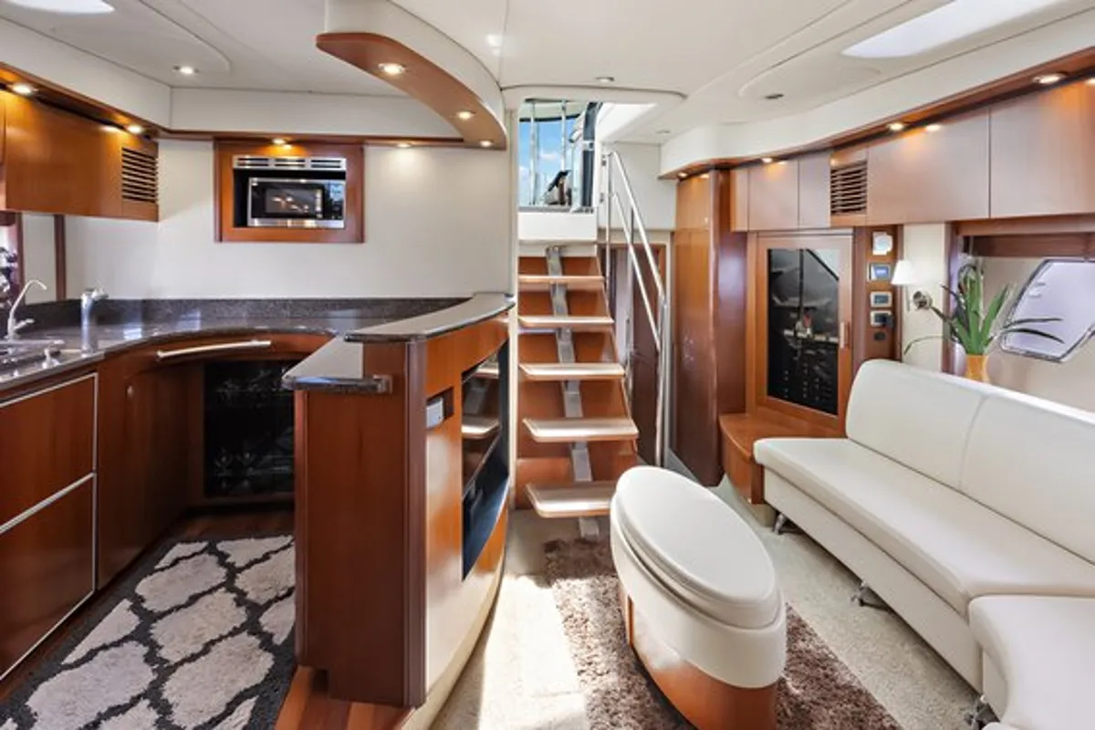 Salon of Parr T On, a Sea Ray 60 Sundancer motorboat at Stock Island, United States