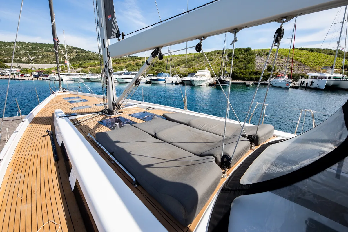 Star Princess, a Hanse 575 sailboat at Primošten, Croatia