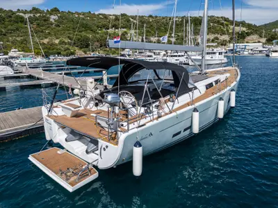 Star Princess, a Hanse 575 sailboat at Primošten, Croatia