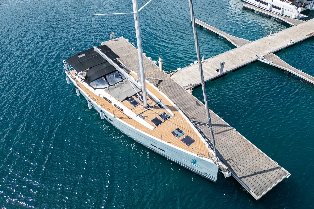 Star Princess, a Hanse 575 sailboat at Primošten, Croatia