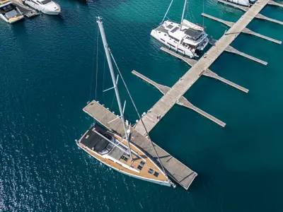 Star Princess, a Hanse 575 sailboat at Primošten, Croatia