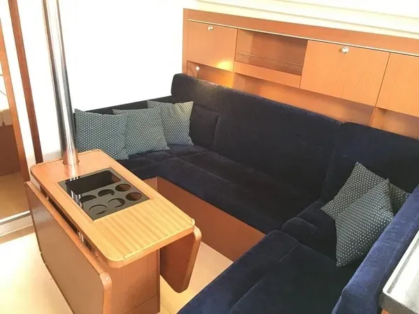 Salon of Milda, a Hanse 385 sailboat at Tallinn, Estonia