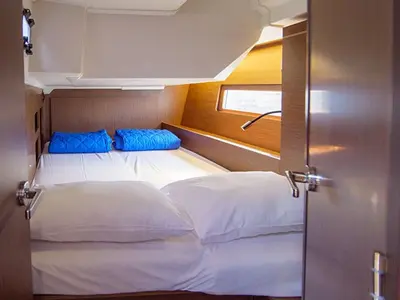 Cabin on Layla, a Beneteau Oceanis 46.1 sailboat at Volos, Greece