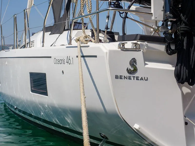 Layla, a Beneteau Oceanis 46.1 sailboat at Volos, Greece