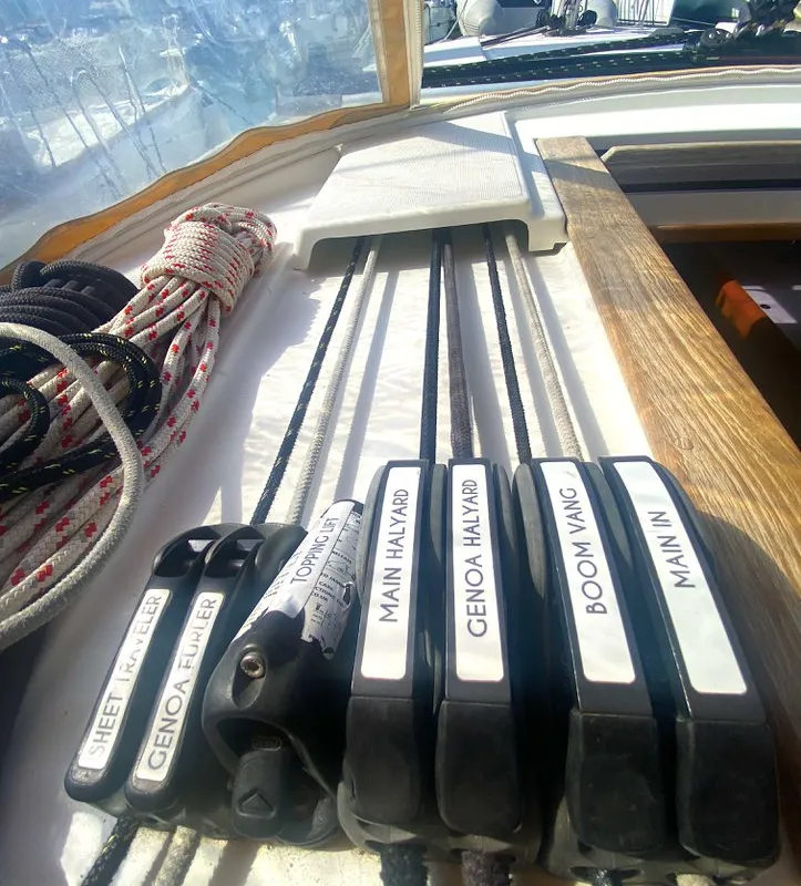 Artdrenalin, a Jeanneau Sun Odyssey 479 sailboat at Municipal Unit of Lefkada, Greece