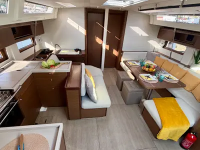 Galley of OceanChill, a Beneteau Oceanis 51.1 sailboat at Primošten, Croatia