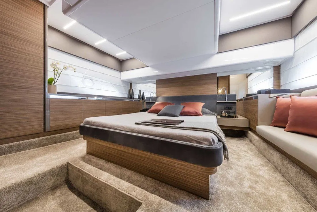 Cabin on Lady Esmeralda, a Ferretti Yachts 450 motor yacht at Podstrana - Miljevac, Croatia