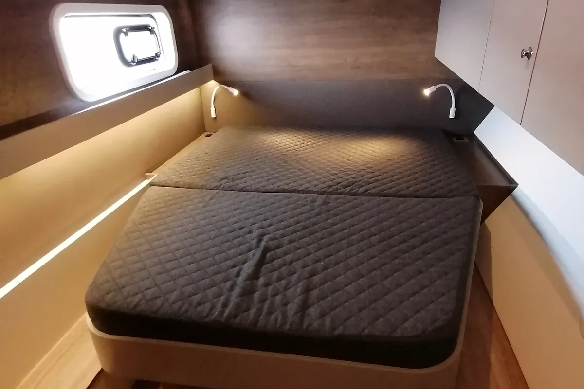 Cabin on Sunny, a Bali Catspace catamaran at Municipal Unit of Lefkada, Greece
