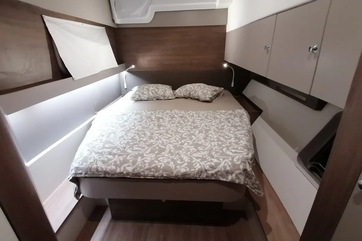 Cabin on Sunny, a Bali Catspace catamaran at Municipal Unit of Lefkada, Greece