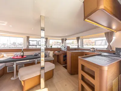 Galley of Marou, a Lagoon 42 catamaran at Municipal Unit of Lefkada, Greece