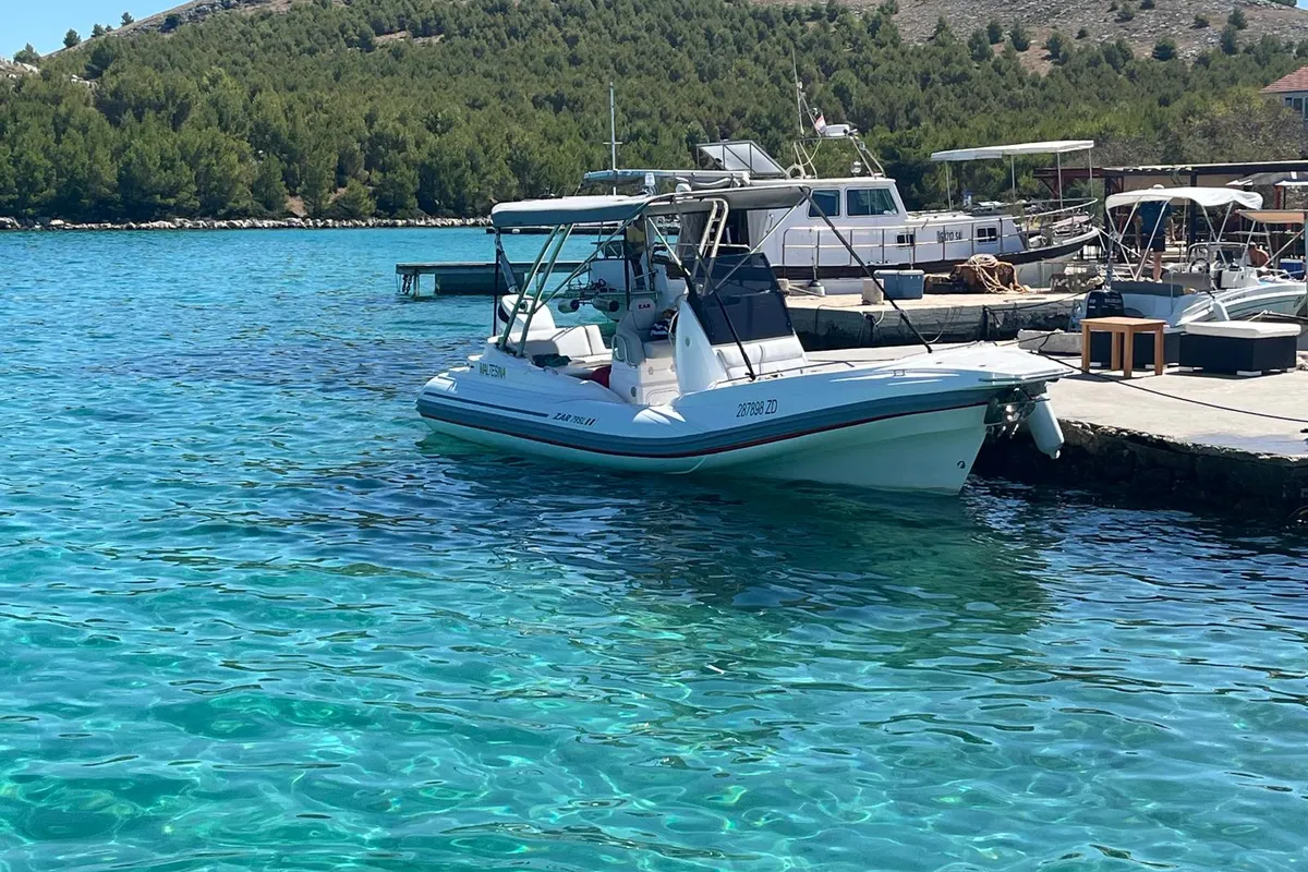 Exterior view of Maltesina, a ZAR 79 Sport Luxury RIB at Općina Sukošan, Croatia